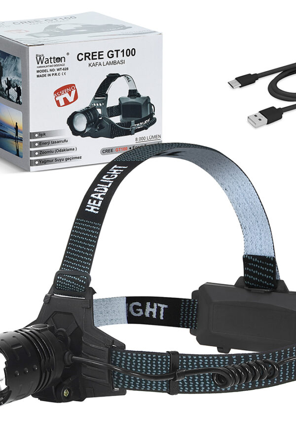 GT100 Led Şarjlı Kafa Lambası WT-628