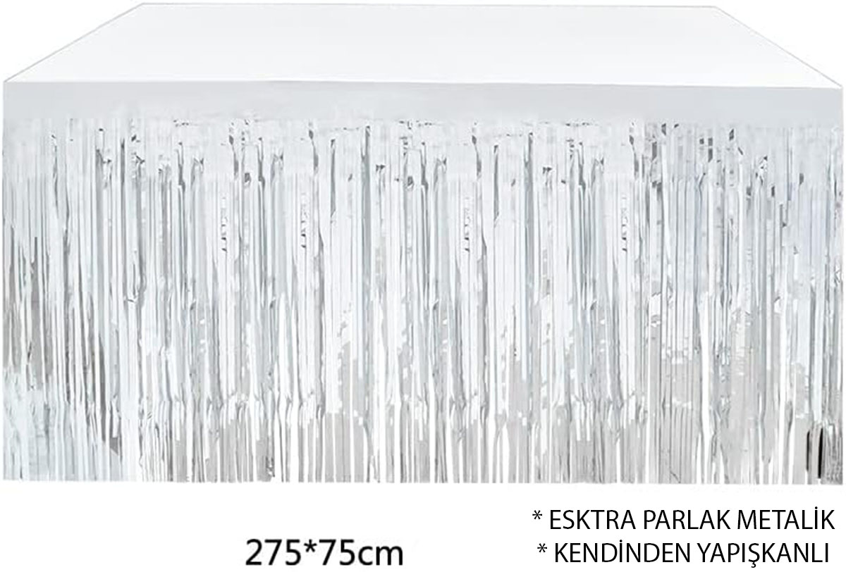 Metalize Masa Eteği 275x75 cm – Kendinden Yapışkanlı