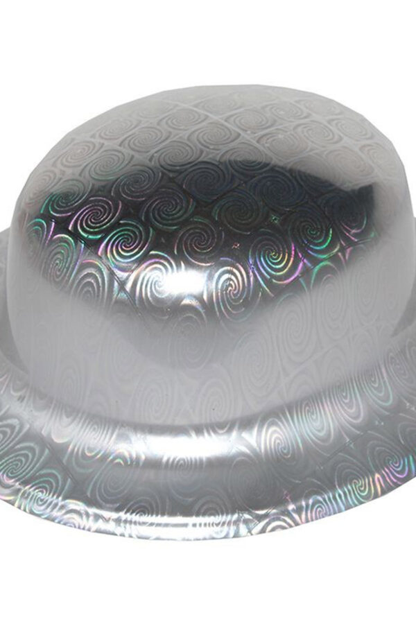 Renk Hologramlı Plastik Yuvarlak Melon 27x24 cm