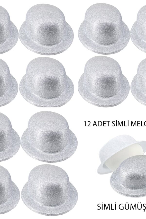 Renk Simli Melon Yuvarlak Parti sı 12 Adet