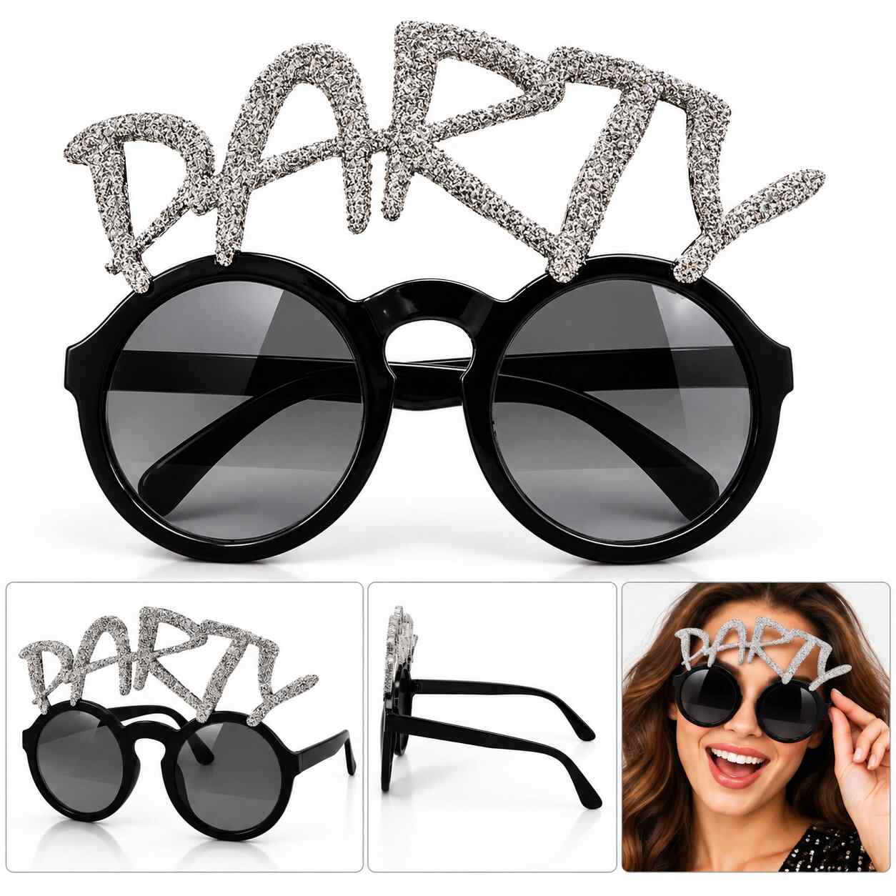 Simli PARTY Yazılı Parti Gözlüğü