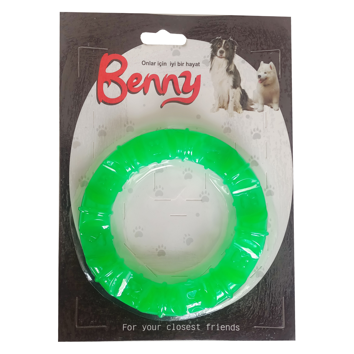 Benny Köpek Oyuncağı Yuvarlak Şekilli 11,5 cm Yeşil - Görsel 2