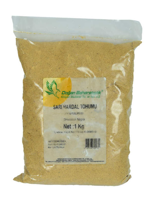 Hardal u Öğütülmüş Doğal Sarı 1000 Gr Paket