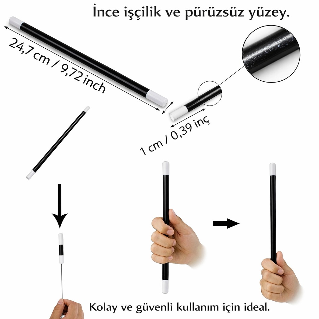 Hareket Eden Sihirli Değnek Çubuk 24 cm - Görsel 5