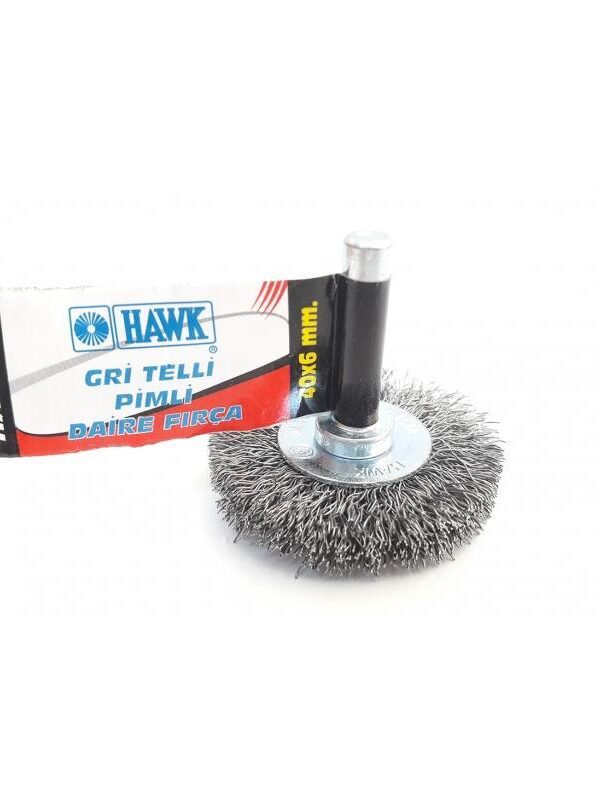HA11127 Pimli Gri Tel Daire Fırça 40x6 mm