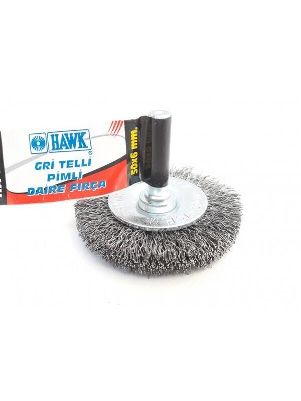 HA11129 Pimli Gri Tel Daire Fırça 50x6 mm