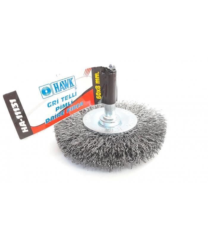 HA11131 Pimli Gri Tel Daire Fırça 60x8 mm