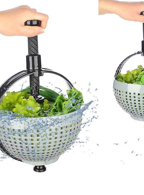 Hızlı Salata Kurutucu Süzgeç- Dönerli Süzgeç Dev Boy