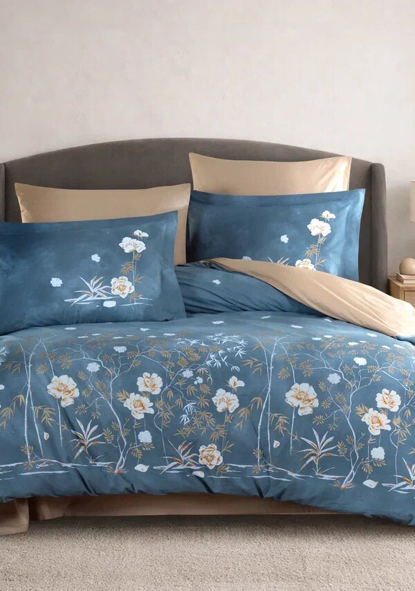 Çift Kişilik Poplin Nev Parlin Aqua