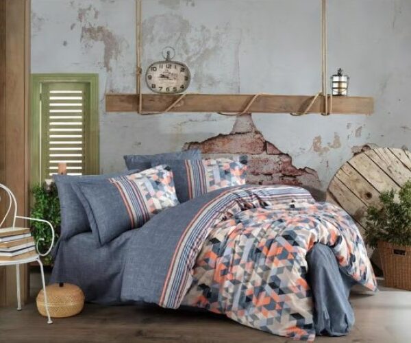 Kingsize Poplin Nev Arella Oranj