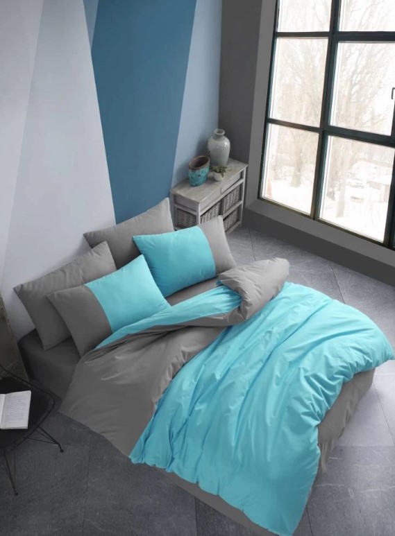 Kingsize Poplin Nev Diamond Turkuaz