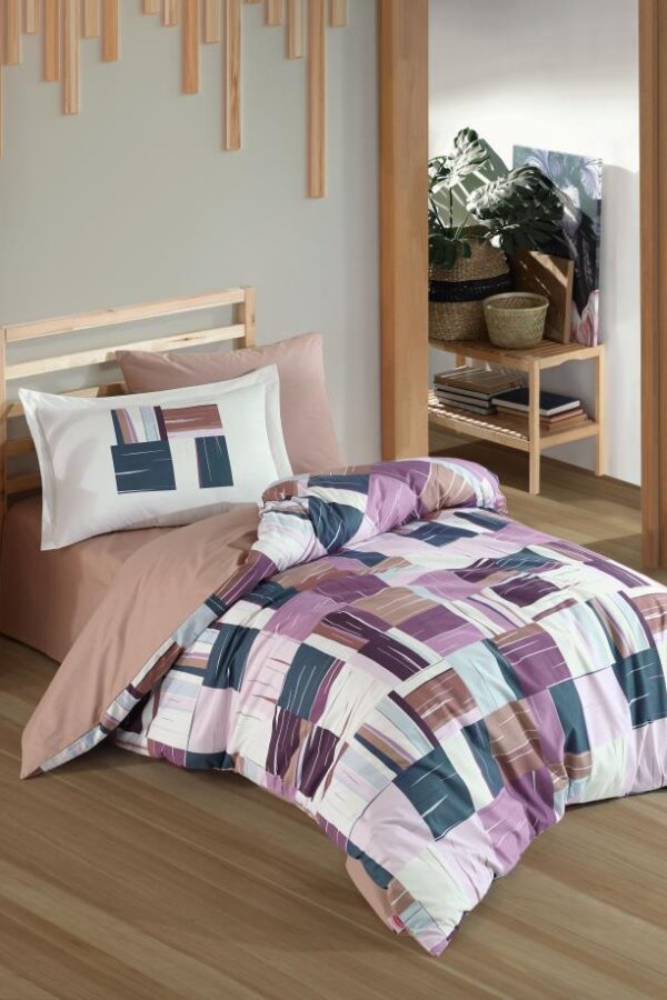 Tek Kişilik Poplin Nev Takımı Dream Bordo