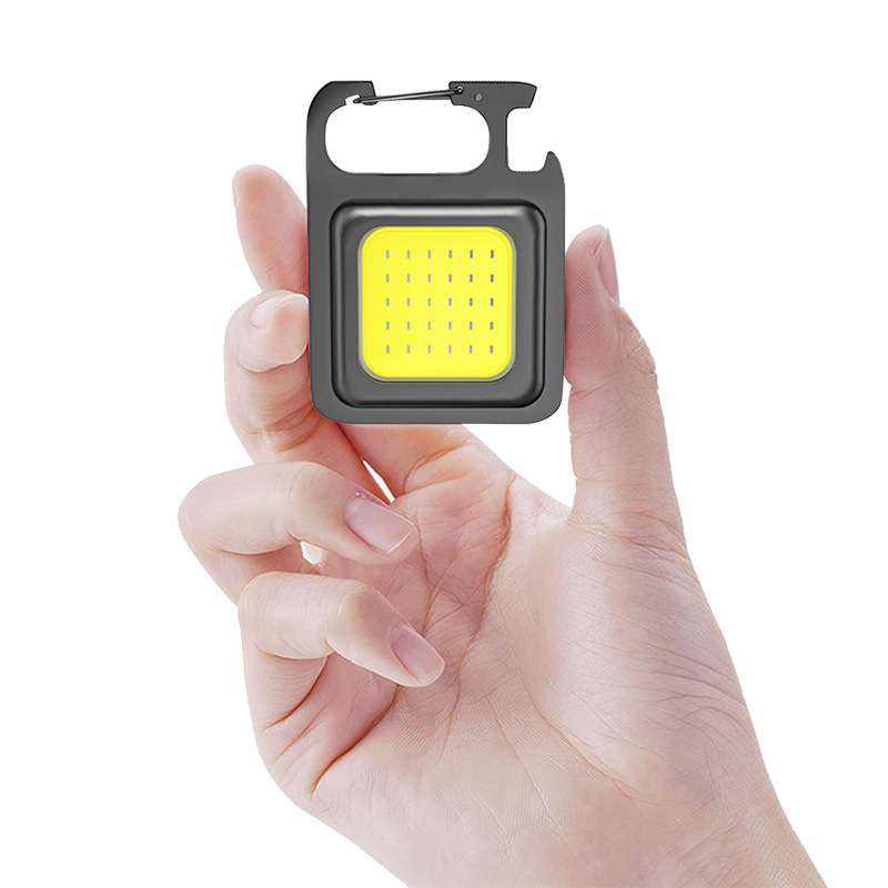 HS-37 Led lıklı Cep Boy Cob Led Metal Kasa Mıknatıslı Şişe Açacağı Usb’li Şarj Edilebilir - Görsel 5