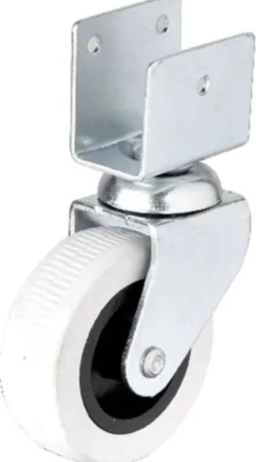 Hts 324 - 50x20 mm Gri Kısa U Tablalı Teker 4 Adet