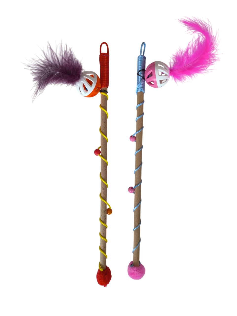 Karamel Sesli Toplu lü Kedi Oltası 40-50 cm Renkli