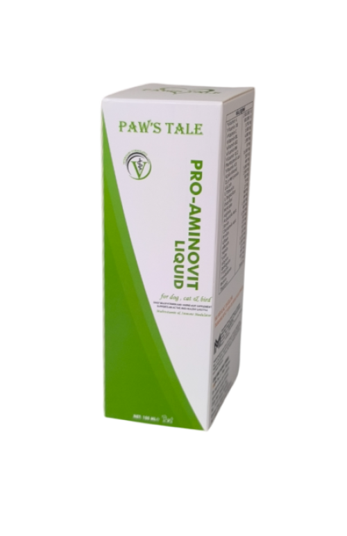 Paws Tale Pro-Aminovit Kedi Köpek Kuş min + Aminoasit Sıvı Takviye 100 ml