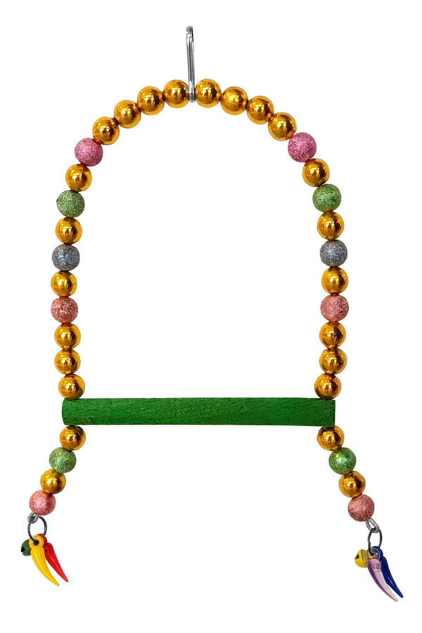Renkli Boncuklu Ve Parlak Taşlı Kuşu Salıncağı 10-16 cm