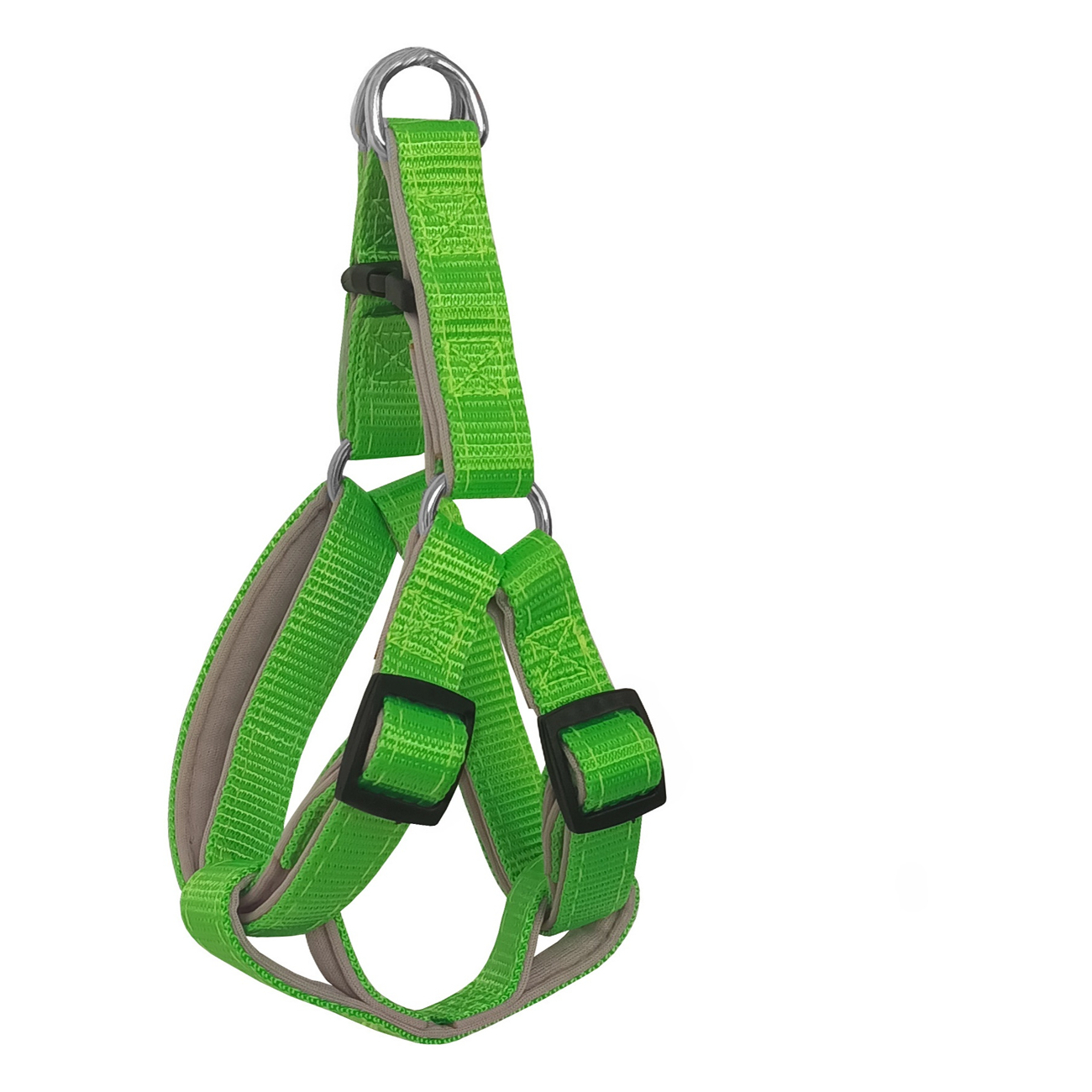 Gezdirme Kayışlı Dokuma Köpek Göğüs Tasma Seti 52*73-110 cm Neon Yeşil - Görsel 2
