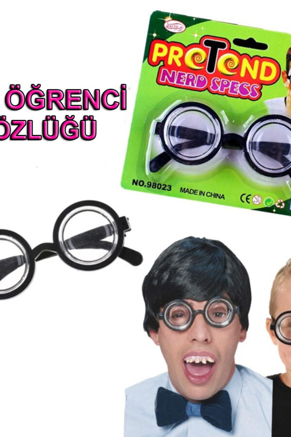 İnek Öğrenci Gözlüğü Şaka Gözlüğü