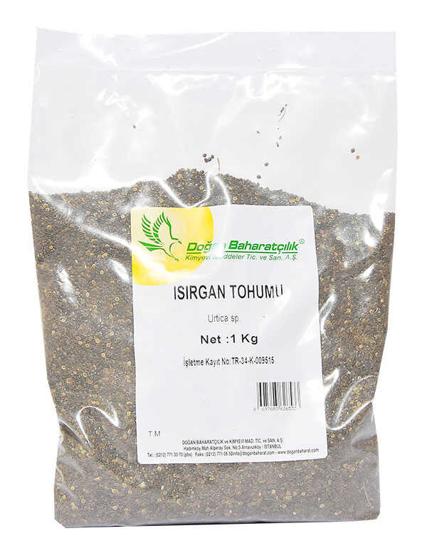 Isırgan u Doğal Tane 1000 Gr Paket