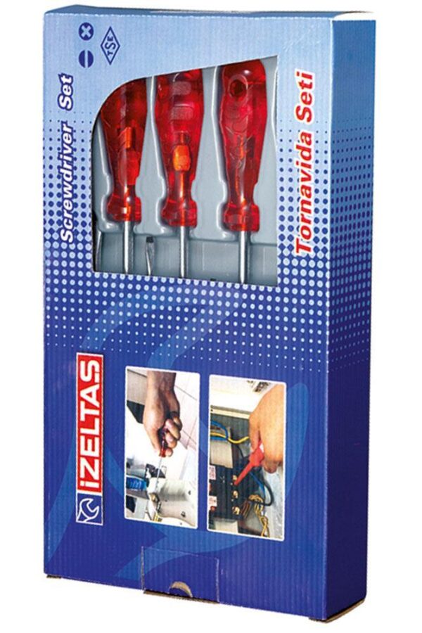 İzeltaş 4120 Yıldız Tornida Seti 6 Parça Kraft