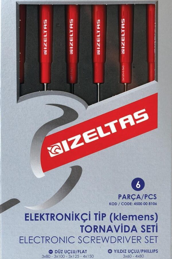 İzeltaş 4500 Elektronikçi TipTornida Seti 6 Parça