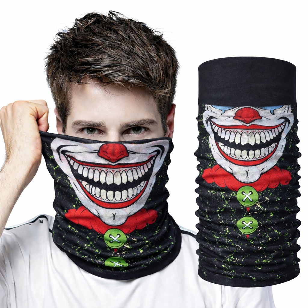 Joker Yüz Baskılı Baf Bana - Çok Amaçlı Boyunluk Bana 2 No