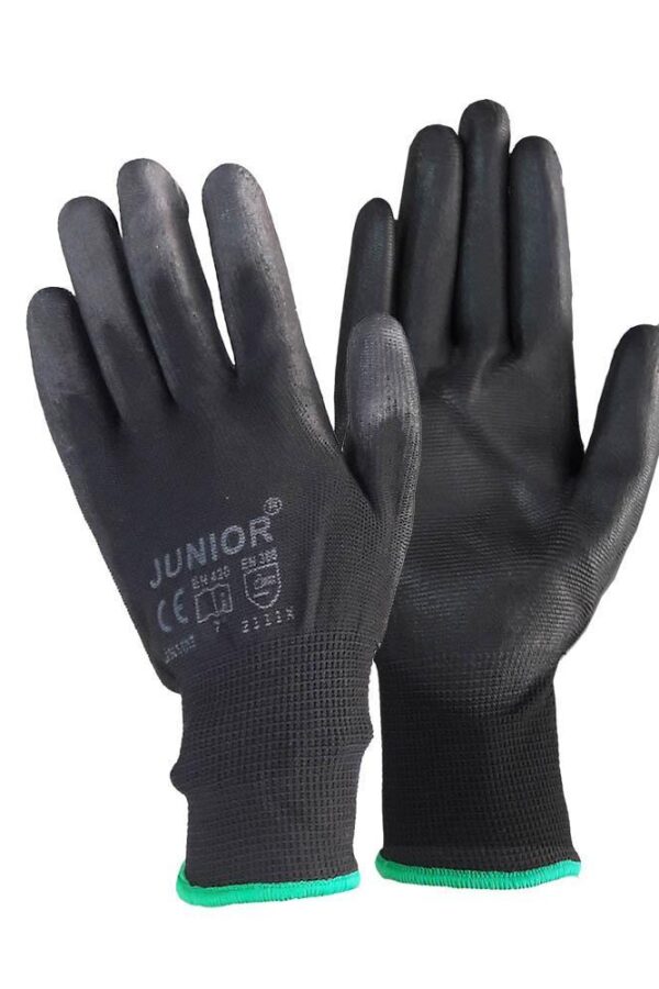 Junior JN1017 Siyah Pu Eldiven 7 No
