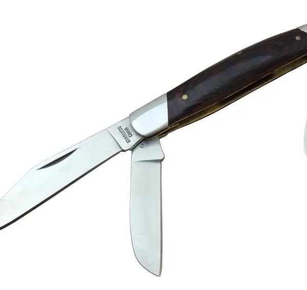 K-15 Falkon Üç Ağızlı / Üçlü Çakı 18 cm - Ahşap Saplı, Manuel