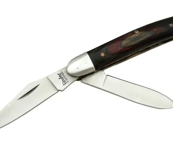 K-21 Linder Çiftli / Çift Ağızlı Çakı 14,5 cm - Ahşap Saplı, Manuel