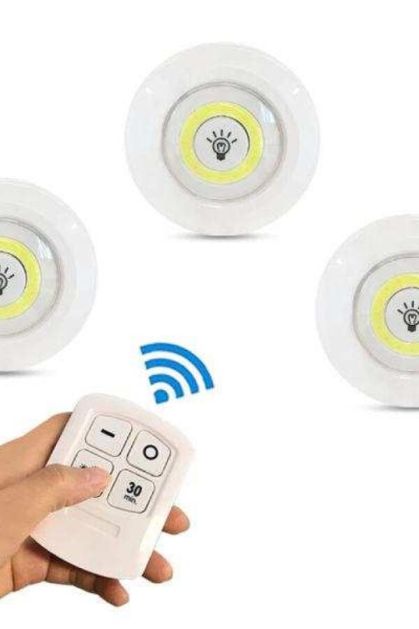 Kablosuz Uzaktan Kumalı 3lü Led Lamba Seti