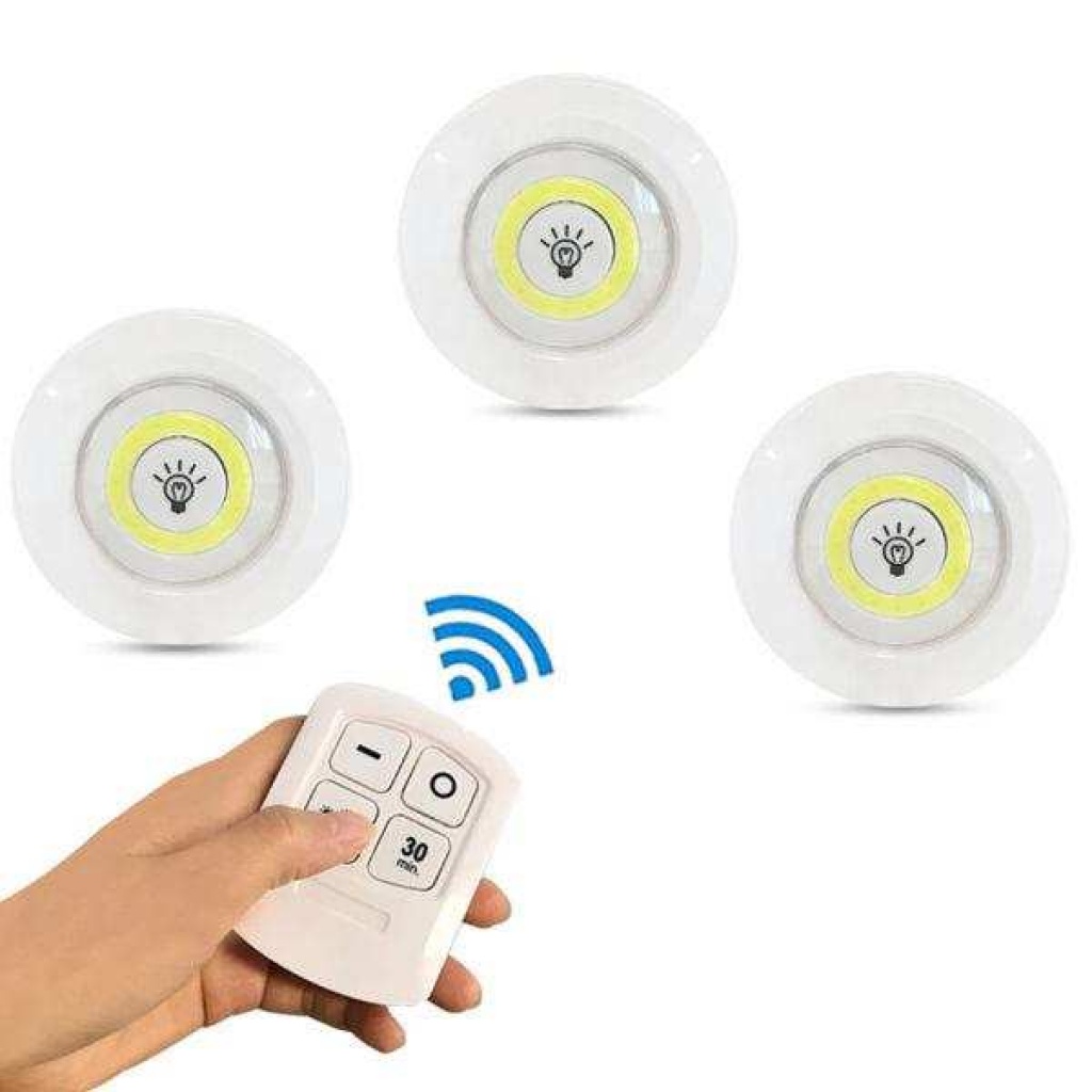 Kablosuz Uzaktan Kumalı 3lü Led Lamba Seti