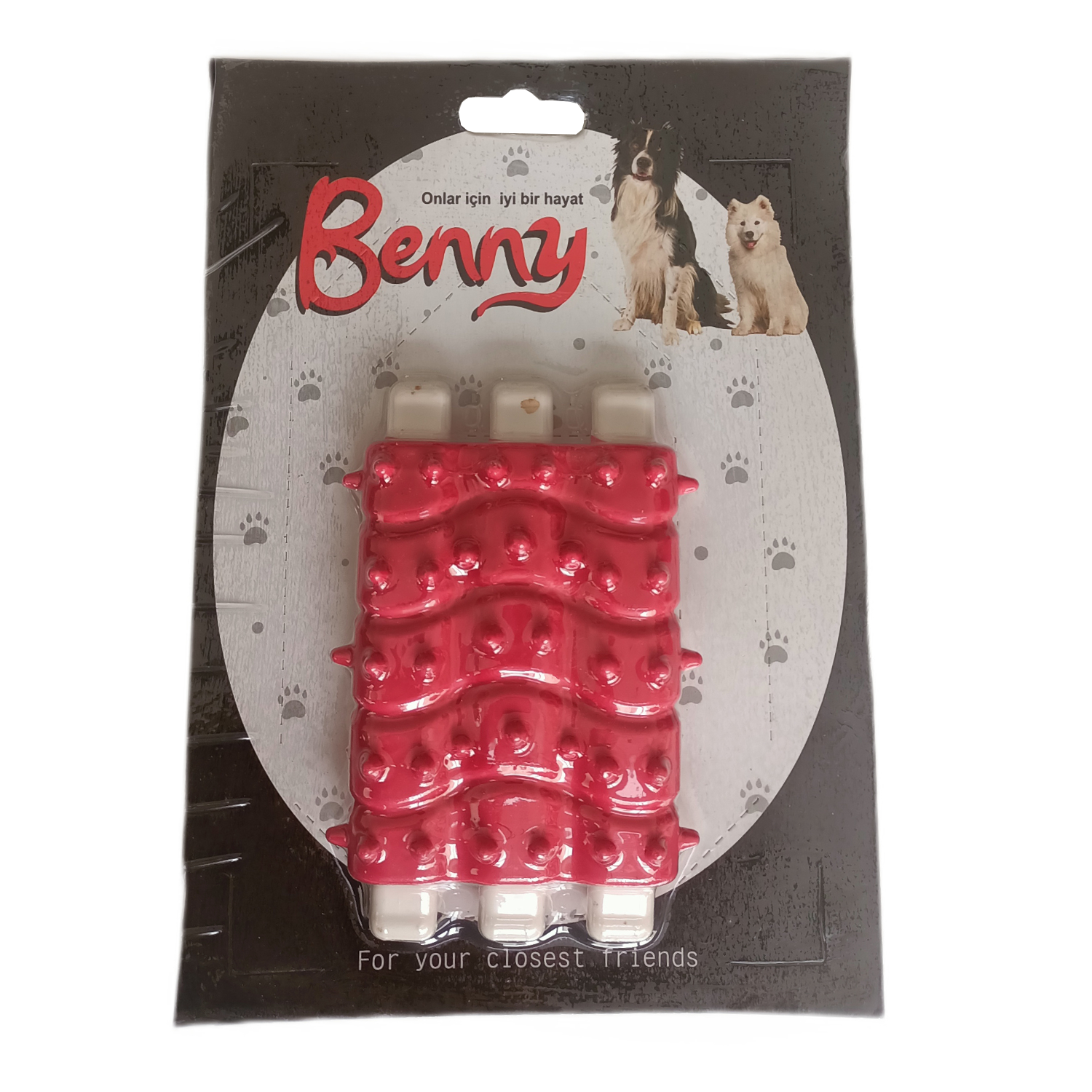 Benny Diş Kaşıma Köpek Oyuncağı Kaburga 10 cm 3 lü - Görsel 2