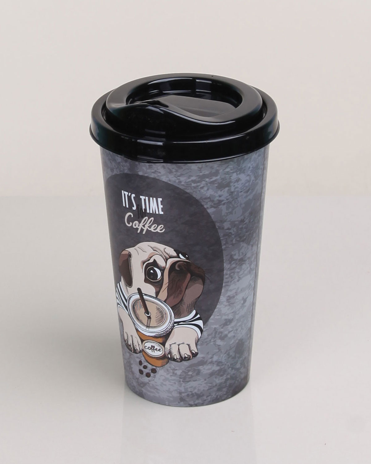 4 Adet Bardağı - Kapaklı Desenli 400ML - Görsel 3