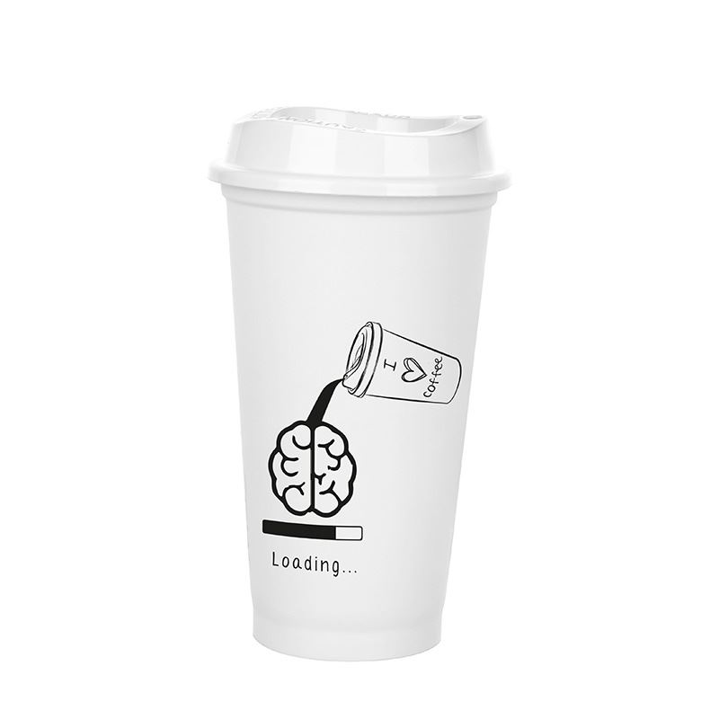 Bardağı - Kapaklı Beyaz 473 ml