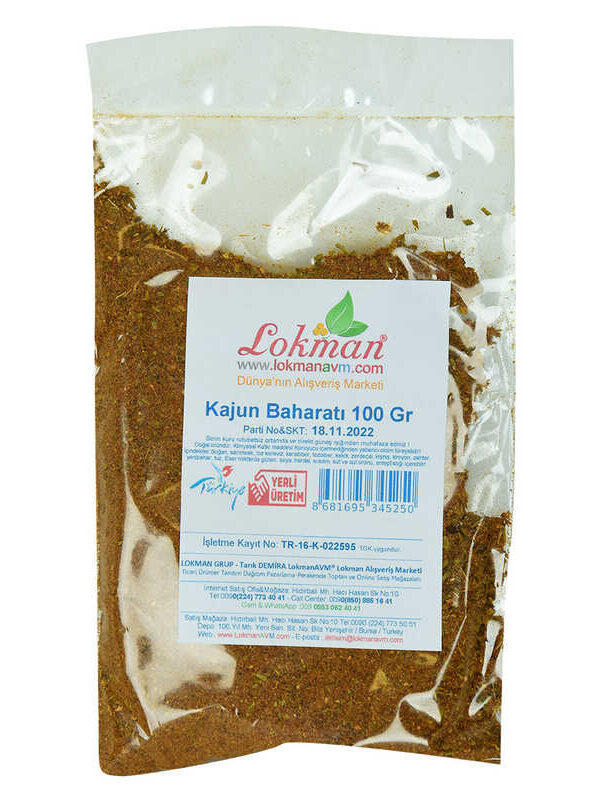 Kajun Baharatı 100 Gr Paket