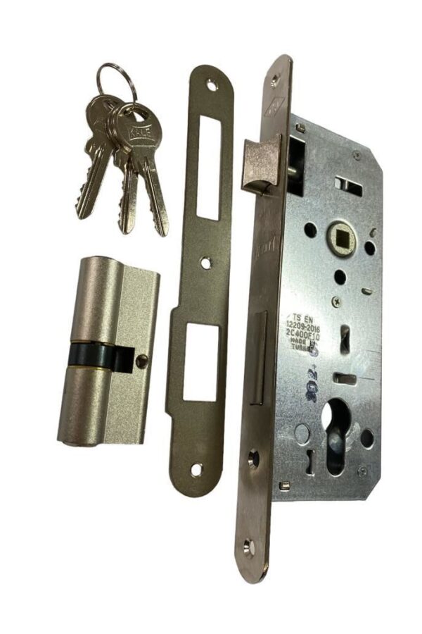 Oval 15 R 40 mm Nikel Silindirli Kapı Kilidi