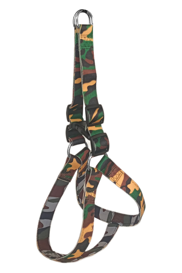 Köpek Göğüs Tasma Seti Dokuma 3 cm*70-90 cm Kamuflaj