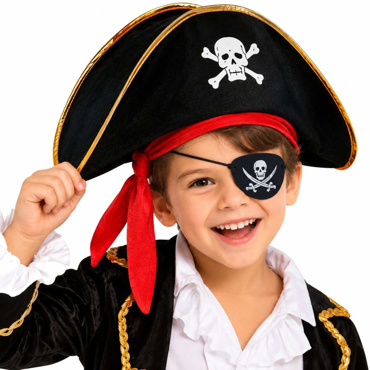 Kaptan Jack Çuk Korsan sı ve Vinleks Deri Göz Bı