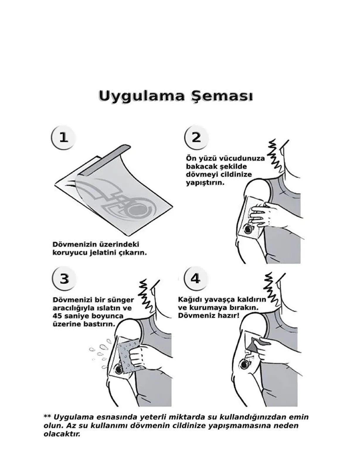 Bulutlar Melek Kanatları Geçici Dövme Şablonu Büyük Boy - Görsel 2