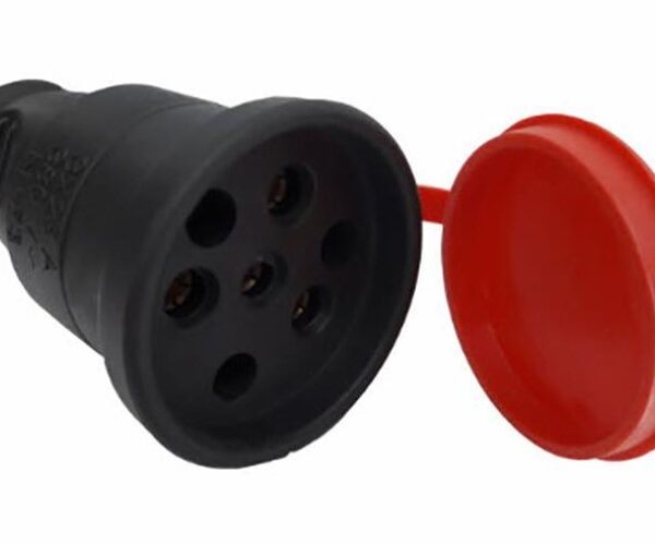 Kauçuk 380 Volt Trifaze Dişi Fiş