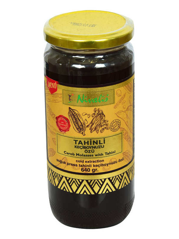 Keçiboynuzu Özü Harnup Özü Tahinli Soğuk Press Cam Kanoz 640 Gr