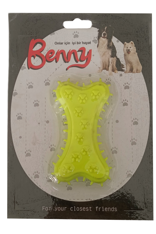 Benny Köpek Oyuncağı Kemik 5.5 x 10 cm Sarı