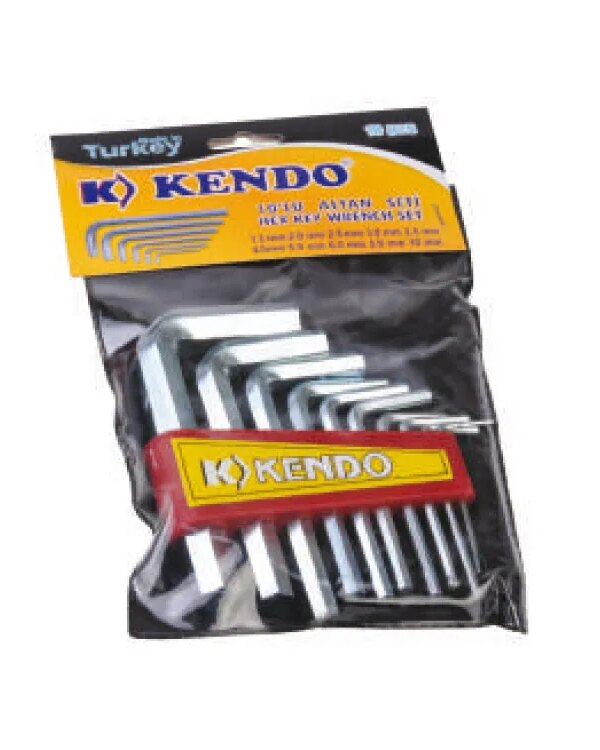 Kendo Poşetli 6 Köşe Alyan Seti 10 Parça