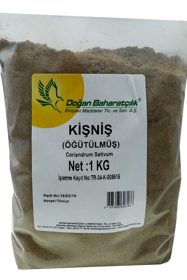 Kişniş Doğal Öğütülmüş 1000 Gr Paket