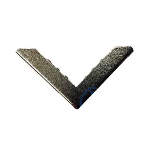 , Kapak, Menü, Albüm Köşesi, Büyük - 23x40mm, Nikel, 10 Adet