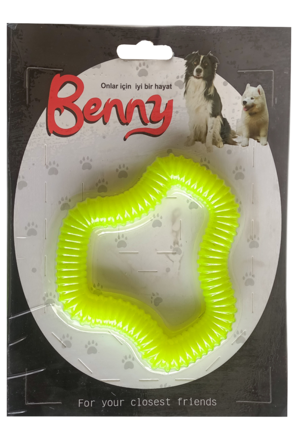 Benny Köpek Oyuncağı Sert 11 x 10 cm Neon Yeşil