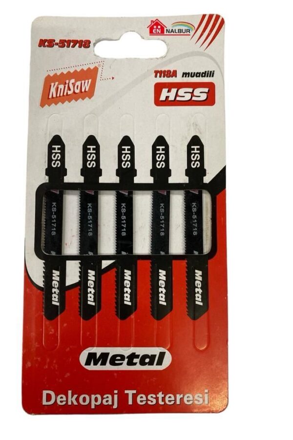 51718 Metal Dekupaj Testeresi 5 Parça