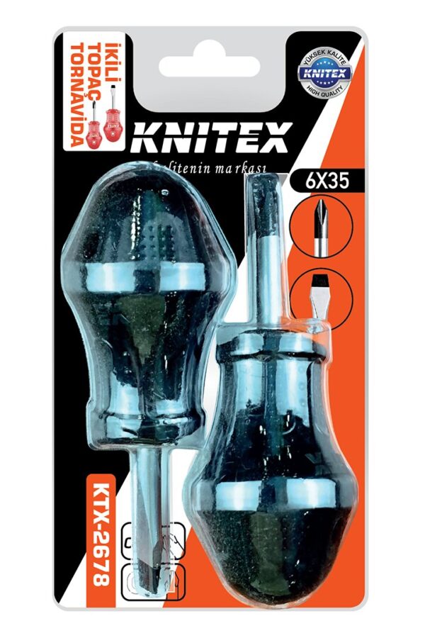 2PCS - YILDIZ-DÜZ TOPAÇ TORNİDA SETİ 6X35