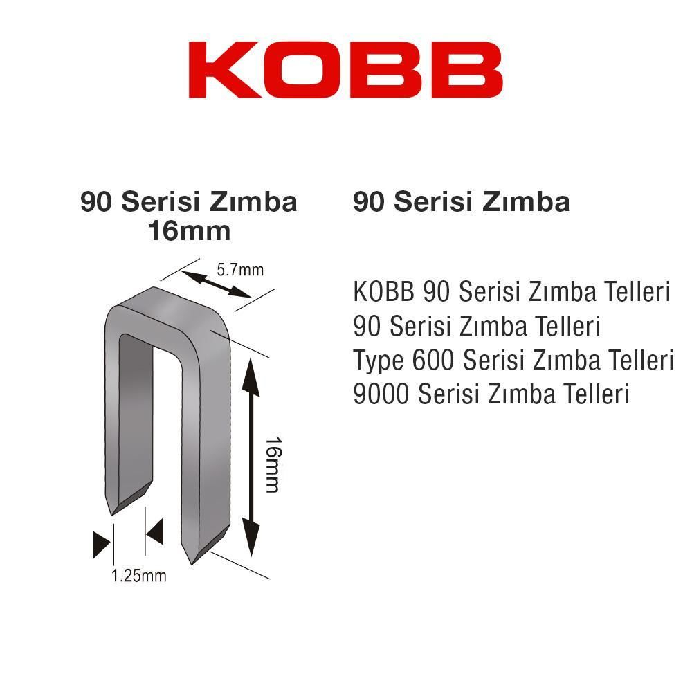 KBZ9016 16 mm 2500 Adet U Zımba Teli - Görsel 2